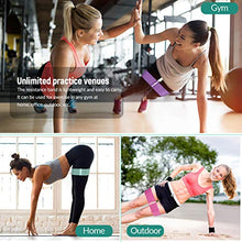 Carica l'immagine nel visualizzatore di Gallery, CosHall Elastici Fitness, Bande Elastiche di Resistenza in Tessuto 3 Set,...