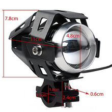 Carica l'immagine nel visualizzatore di Gallery, PROZOR 2PZ Luci Anteriori per Moto con Interruttore 15W 3000LM Lampada Nero - Ilgrandebazar