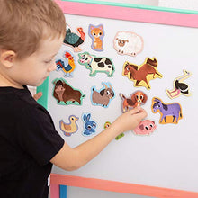 Carica l'immagine nel visualizzatore di Gallery, MAGDUM Calamite Bambini Animali Fattoria – Grandi calamite frigo bambini –... - Ilgrandebazar