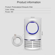 Carica l'immagine nel visualizzatore di Gallery, Bcamelys Lampada Antizanzare, Zanzariera Elettrica 5w Anti Zanzare USB con Luce UV Lampada Antizanzare Elettrico Trappola per Esterno Interno Giardino Campeggio per Contrastare Zanzare, Mosche