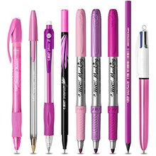 Carica l'immagine nel visualizzatore di Gallery, BIC Pink &amp; Purple Set - 1 Astuccio, 2 Penne a Sfera/1 Penna Correttore Gel/1... - Ilgrandebazar