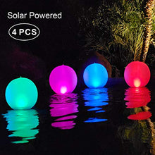 Carica l'immagine nel visualizzatore di Gallery, LED Luci Giardino Esterno,Luci piscina galleggianti IP68 Impermeabile 4pcs