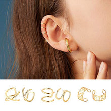 Carica l'immagine nel visualizzatore di Gallery, Natuce 10 Paia Acciaio Inossidabile Polsino dell'Orecchio Non Piercing Clip... - Ilgrandebazar