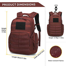 Carica l'immagine nel visualizzatore di Gallery, Mardingtop 25L/40L Zaino Tattico Militare Unisex Adulto 25L, 25L-Rosso