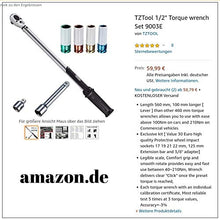 Carica l'immagine nel visualizzatore di Gallery, TZTool - Set di chiavi dinamometriche da 1/2" (1,27cm), Torque Wrench, 9003E - Ilgrandebazar