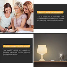 Carica l'immagine nel visualizzatore di Gallery, WiFi Smart Switch Google Home e App Controllo, AOZBZ Telecomando Senza 4 Pack