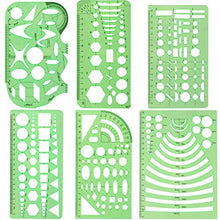 Carica l'immagine nel visualizzatore di Gallery, Set di 6 Mascherina Geometrica Disegno Tecnico Flessibile ma Resistente...