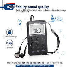 Carica l'immagine nel visualizzatore di Gallery, Mini Radio Portatile Tascabile Digitale Ricevitore FM AM Pocket Nero