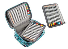 Carica l'immagine nel visualizzatore di Gallery, EDATOFLY 72 Slot Matite Astuccio Multifunzione Grande Borsa Verde