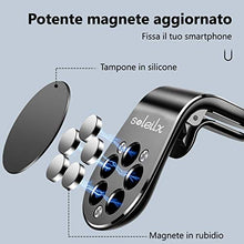Carica l'immagine nel visualizzatore di Gallery, soleilx Supporto Auto Smartphone Magnetico Universale Porta Cellulare Nero - Ilgrandebazar
