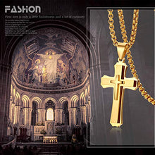 Carica l'immagine nel visualizzatore di Gallery, Cupimatch Hip Hop Uomo Collana Catena Acciaio Inossidabile Pendente Oro - Ilgrandebazar