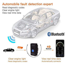 Carica l'immagine nel visualizzatore di Gallery, OBD2 Bluetooth 4.0, Smaier OBDII Nuova Versione Diagnosi per Auto, Mini...