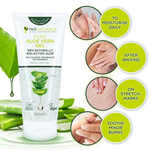 Carica l'immagine nel visualizzatore di Gallery, Gel di Pura Aloe Vera PraNaturals 200ml VEGAN Pacco da 1