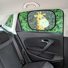 Carica l'immagine nel visualizzatore di Gallery, Parasole Baby Uma per auto, parasole neonati, con giraffa, Nero e Giallo - Ilgrandebazar