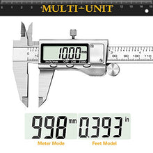 Carica l'immagine nel visualizzatore di Gallery, Calibro Digitale - JUNING Caliper metrico da 150mm elettronico in acciaio A - Ilgrandebazar