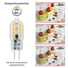 Carica l'immagine nel visualizzatore di Gallery, Vicloon G4 LED Lampadina, 5 Pezzi 2W, AC/DC 12V Lampadina,2W Trasparente 2w