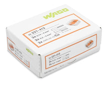 Carica l'immagine nel visualizzatore di Gallery, Wago 221-413 -Morsettiere elettriche, Pacco da 50 pezzi, 3 Fach 0,2 - 4 Mm² - Ilgrandebazar