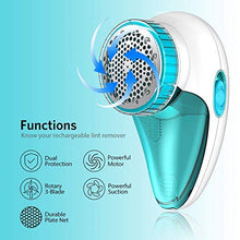 Carica l'immagine nel visualizzatore di Gallery, Aerb Levapelucchi Elettrico Portatile, Ricaricabile USB Rasoio Blu - Ilgrandebazar