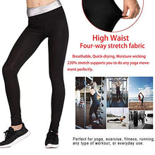 Carica l'immagine nel visualizzatore di Gallery, NHEIMA Pantaloni Sauna Dimagranti, Leggings Anticellulite Donna M, Black03