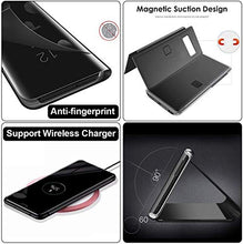 Carica l'immagine nel visualizzatore di Gallery, Custodia per Samsung Galaxy S8 Cover PU Custodie in Pelle con Funzione Nero - Ilgrandebazar