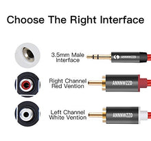 Carica l'immagine nel visualizzatore di Gallery, LINKINPERK Cavo Audio RCA Jack, Adattatore Jack 3.5mm a 2RCA 1M