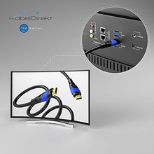 Carica l'immagine nel visualizzatore di Gallery, KabelDirekt 20m Cavo HDMI 4K, compatibile con (HDMI 2.0a/b, 20 m, Nero/Blu