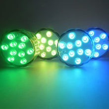 Carica l'immagine nel visualizzatore di Gallery, Sommergibile Luce LED RGB, ALED LIGHT Luci Piscina Impermeabile LED Luci Subacquee con Telecomandi Laghetto di Notte Luci Decorazione per Piscina Festa Cerimonia Nuziale Halloween Partito Fish Tank