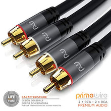 Carica l'immagine nel visualizzatore di Gallery, Primewire - 5m Cavo RCA Stereo - 2X Maschio a -