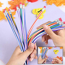 Carica l'immagine nel visualizzatore di Gallery, Pieghevoli Matite Flessibili e Gomme Emoji Set 48PZ - Matita... - Ilgrandebazar