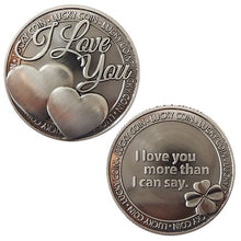 Carica l'immagine nel visualizzatore di Gallery, Moneta d'amore Commemorativa Amore Parole 'I Love You More Than I Can Say'...