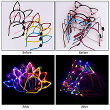 Carica l'immagine nel visualizzatore di Gallery, Yuccer Cerchietto Orecchie Gatto Donna LED Giocattoli Luminosa Colorato... - Ilgrandebazar