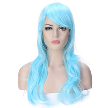 Carica l'immagine nel visualizzatore di Gallery, Parrucca Rosa/Viola Lunga Donna Capelli Lunghi Wig Parrucche Sintetiche per... - Ilgrandebazar