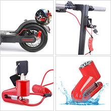 Carica l'immagine nel visualizzatore di Gallery, Blocco Freno a Disco,Scooter Elettrico Rosso+Corda di Promemoria - Ilgrandebazar