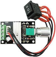Carica l'immagine nel visualizzatore di Gallery, PIXNOR 6V 12V 24V 28V 3A 80W DC Motor Speed Controller (PWM) velocità Nero