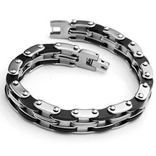 Carica l'immagine nel visualizzatore di Gallery, Jovivi Bracciale in Acciaio Inossidabile Catena Pesante Moto Link... - Ilgrandebazar