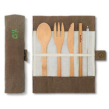 Carica l'immagine nel visualizzatore di Gallery, Bambaw Posate Bambu|Oliva|Posate biodegradabili | Set da 1 kit, Oliva