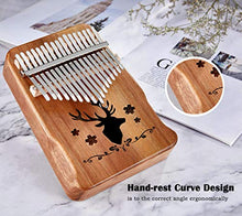 Carica l'immagine nel visualizzatore di Gallery, Kalimba Thumb Piano 17 tasti, Topnaca Finger Con Istruzioni, Mbira... - Ilgrandebazar