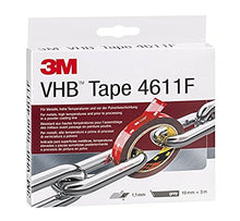 Carica l'immagine nel visualizzatore di Gallery, 3M 4611193 - Nastro biadesivo VHB 4611F ad alte prestazioni, 19 mm x 3 m, 3 m - Ilgrandebazar