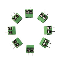 Carica l'immagine nel visualizzatore di Gallery, RUNCCI 100 Pezzi 5mm 2 Pin / 3 Morsettiera a Vite PCB Blu per Prototipo...