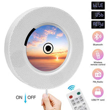 Carica l'immagine nel visualizzatore di Gallery, Lettore CD portatile con Altoparlanti hifi integrati da parete Bluetooth,...