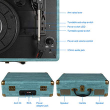 Carica l'immagine nel visualizzatore di Gallery, Giradischi Vinile, 3 Velocità (33 1/3, 45 E 78 Giri) stereo M435-GREEN