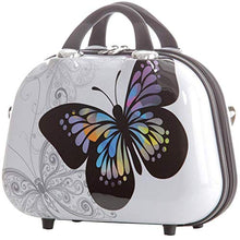 Carica l'immagine nel visualizzatore di Gallery, Set valigie rigide tipo trolley in policarbonato, 3 Set, Butterfly(4er Set)