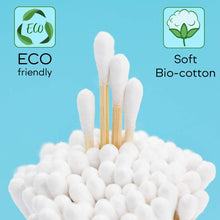 Carica l'immagine nel visualizzatore di Gallery, BLUZELLE [200 pezzi] Bamboo Buds, tamponi di cotone 100% privi plastica e... - Ilgrandebazar
