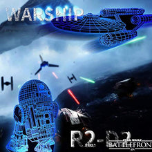 Carica l'immagine nel visualizzatore di Gallery, Lampada 3D Star Wars Regalo Perfetto, 16 Colori Dimmerabile Lamp Illusion... - Ilgrandebazar