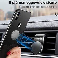 Carica l'immagine nel visualizzatore di Gallery, soleilx Supporto Auto Smartphone Magnetico Universale Porta Cellulare Nero - Ilgrandebazar