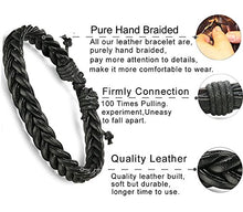 Carica l'immagine nel visualizzatore di Gallery, BESTEEL 28PCS Intrecciato Bracciali Pelle da Uomo Donna Punk Multilivello... - Ilgrandebazar