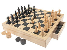 Carica l'immagine nel visualizzatore di Gallery, Teorema 40500 - Dama, Scacchi e Tria, Legno