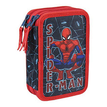 Carica l'immagine nel visualizzatore di Gallery, Artesania Cerda Plumier Triple Giotto Spiderman Sacca, 19 cm, Blu (Azul)