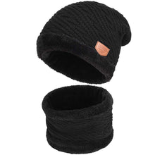 Carica l'immagine nel visualizzatore di Gallery, VBIGER Cappello Uomo invernale Berretto in Maglia con sciarpa