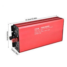 Carica l'immagine nel visualizzatore di Gallery, Zerodis Inverter Onda Sinusoidale Pura Convertitore 12V 220V 2000W A - Ilgrandebazar